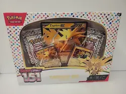 Pokemon TCG Scarlet & Violet 151 Zapdos EX Collection Box Sealed NEW - Image 1
