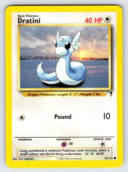 Dratini 72/110 2002 Legendary Collection Pokemon Card Vintage WOTC Common - VLP - Image 1