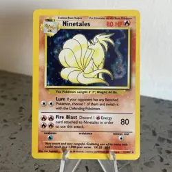1999 Pokemon TCG Base Set Holo Ninetails 12/102 WOTC NEAR MINT/LP - Image 1
