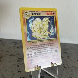 1999 Pokemon TCG Base Set Holo Ninetails 12/102 WOTC NEAR MINT/LP - Image 2