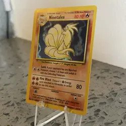 1999 Pokemon TCG Base Set Holo Ninetails 12/102 WOTC NEAR MINT/LP - Image 3