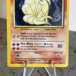 1999 Pokemon TCG Base Set Holo Ninetails 12/102 WOTC NEAR MINT/LP - Image 4