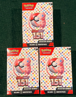NEW Pokemon TCG Scarlet & Violet 151 Booster Bundles - Factory Sealed - Lot of 3 - Image 1