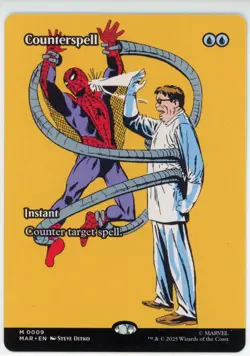Magic the Gathering Marvel's Spider-man Counterspell Borderless Reg MAR 0009 - Image 1