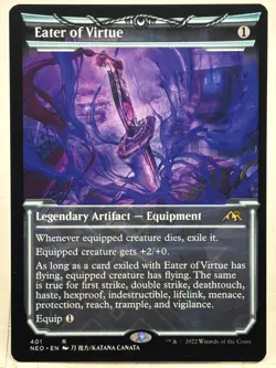 Eater Of Virtue NM/M* SHOWCASE Kamigawa Neon Dynasty 401 mtg -UnltdCards - Image 1