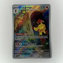 Full Art Armarouge 203/198 Illustration Rare Pokemon Holo Near Mint - Image 1