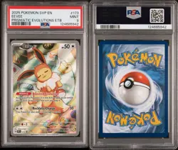 Pokemon Eevee TCG 173 Holo Promo Prismatic Evolutions PSA 9 - Image 3