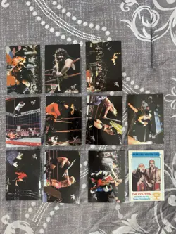 Vintage 1986 MLW “The Koloffs” & 2000’s WWF No Mercy Collector Cards Lot Of 11 - Image 1
