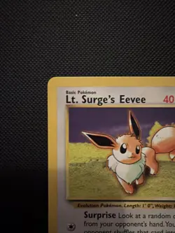 Pokemon TCG Lt. Surge's Eevee 51/132 Gym Challenge Unlimited Uncommon WOTC - Image 4