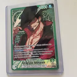 Dracule Mihawk - OP14-020 (Alternate Art) OP14-020 The Azure Sea's Seven Foil - Image 1