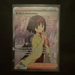 Pokemon Card Erika's Invitation SR 196/165 151 Japanese Scarlet & Violet NM - Image 1