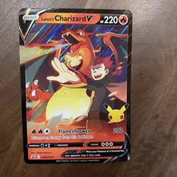 Pokemon Lance's Charizard V SWSH133 Promo Holo JUMBO NM - Image 1