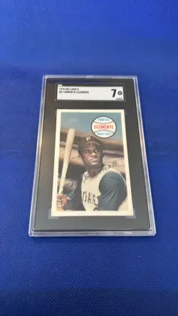 1970 Kellogg's 3-D 27 Roberto Clemente Pittsburgh Pirates SGC 7 - Image 1