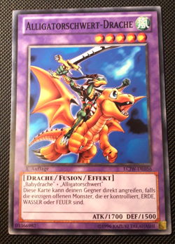 Yu-Gi-Oh! Alligatorschwert-Drache, LCJW-DE056, Common, 1. Auflage, Deutsch, EX - Image 1