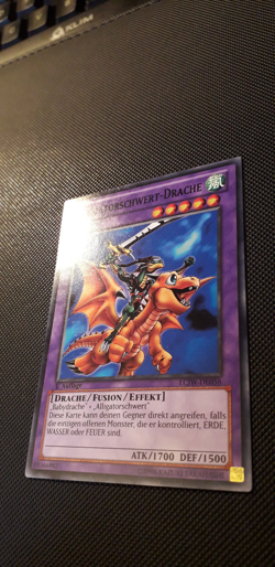 Yu-Gi-Oh! Alligatorschwert-Drache, LCJW-DE056, Common, 1. Auflage, Deutsch, EX - Image 2