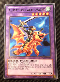 Yu-Gi-Oh! Alligatorschwert-Drache, LCJW-DE056, Common, 1. Auflage, Deutsch, GD - Image 1