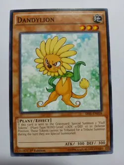 Yugioh Dandylion Common SR01-EN018 1st Ed Lightly Played - Image 1