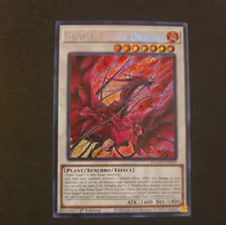 Yugioh 1x Bramble Rose Dragon Secret Rare DOOD-EN039 Doom of Dimensions 1st Ed - Image 1