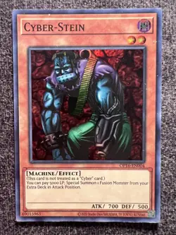 Yugioh Cyber-Stein OP16-EN004 Super Rare Unlimited Edition NM - Image 1