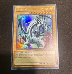 Yu-Gi-Oh! Blue-Eyes White Dragon LOB-EN001 Holo Eng 3000/2500 - Image 1