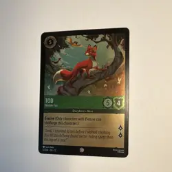 Disney Lorcana Tod Nimble Fox Wilds Unknown 72/204 Foil - Image 1