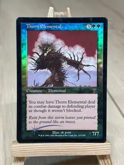 2001 Magic: The Gathering 7th Edition Thorn Elemental Foil #273 - Image 1