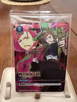 Union Arena TCG Winner Card Nobara Kugisaki Foil English UEPR/JJK-1-043 - Image 1