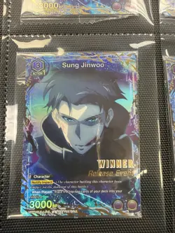 Union Arena Sung Jinwoo UEPR/SLG-1-016 Release Event Winner Sealed Solo Leveling - Image 1