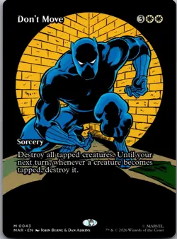 Don't Move (Borderless) 43 Marvel Universe Eternal-Legal Magic: The Gathering LP - Image 1
