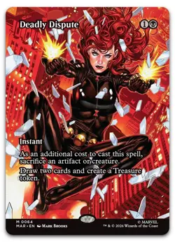 Deadly Dispute (Borderless) #64 (NM) Marvel Universe Eternal-Legal MAR Magic MTG - Image 1