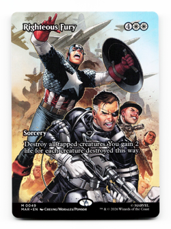 Righteous Fury (Borderless) - [Marvel Universe Eternal-Legal] MAR Magic MTG ⚪ - Image 3
