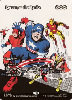 Return to the Ranks (Borderless) 48 MAR Marvel Universe Eternal-Legal NM - Image 1