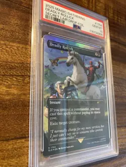 MTG🦄DEADLY ROLLICK🌈 FOIL🦄Secret Lair Drop Deadpool PSA 10 RARE SIDHARTA Art - Image 3