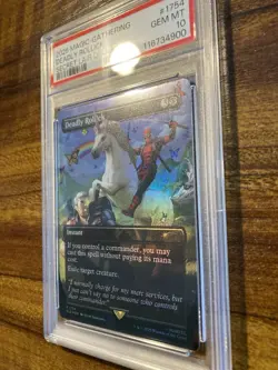 MTG🦄DEADLY ROLLICK🌈 FOIL🦄Secret Lair Drop Deadpool PSA 10 RARE SIDHARTA Art - Image 4