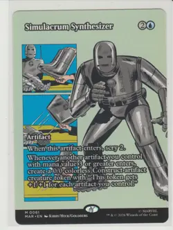 Simulacrum Synthesizer - Borderless Mythic MtG Card MAR 61 - Image 1