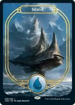 Island 090 Full Art Unsanctioned PACK FRESH MTG Magic DNA GAMES - Image 1