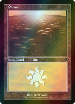 MTG Plains (402) Foil ** Dominaria Remastered ** English (NM) - Image 1