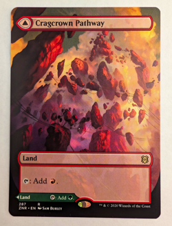 Wizards of the Coast MTG Zendikar Rising Cragcrown/Timbercrown Pathway 287 Land - Image 1