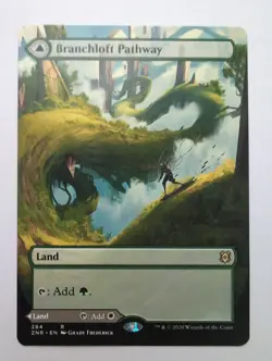 MTG Branchloft Pathway (ZNR) Zendikar Rising (Borderless) Regular Rare 284 - Image 1