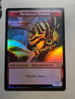 Token - Phyrexian Horror & Rebel - MTG - ONE 004 & 005 - FOIL - Image 1