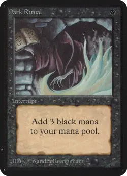 Magic: The Gathering MTG Dark Ritual [Alpha Edition] Graded CGC 8.5 NM/Mint+ - Image 3