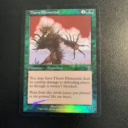 2001 Magic: The Gathering 7th Edition Thorn Elemental Foil #273 - Image 1