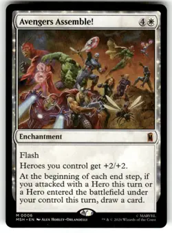 Avengers Assemble! 6 Mythic Marvel Super Heroes Magic: The Gathering Near Mint - Image 1