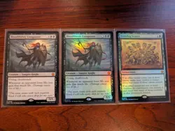 MTG Foundations Bloodthirsty Conqueror Normal + Foil, Doubling Season (Foil) Lot - Image 1