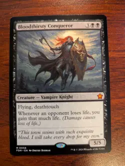 MTG Foundations Bloodthirsty Conqueror Normal + Foil, Doubling Season (Foil) Lot - Image 3