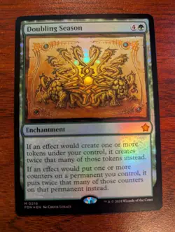 MTG Foundations Bloodthirsty Conqueror Normal + Foil, Doubling Season (Foil) Lot - Image 5