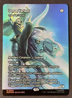 Doom Variant - Roaming Throne (Borderless) (Foil) : Magic The Gathering - Image 1