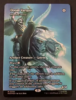 Doom Variant - Roaming Throne (Borderless) (Foil) : Magic The Gathering - Image 2