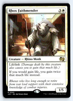 Rhox Faithmender 245 Rare Foundations Jumpstart Magic: The Gathering NM - Image 1