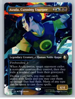 MTG - Avatar: The Last Airbender #303 Azula, Cunning Usurper (Borderless) - Image 1